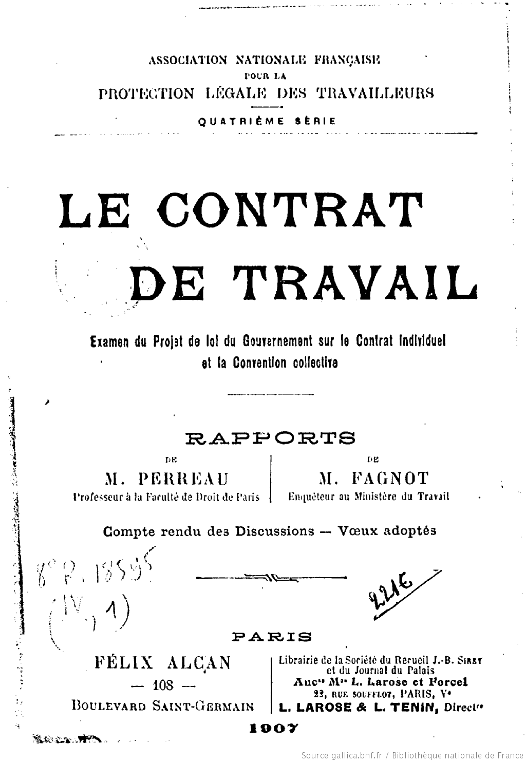 la formation du contrat de travail dissertation juridique